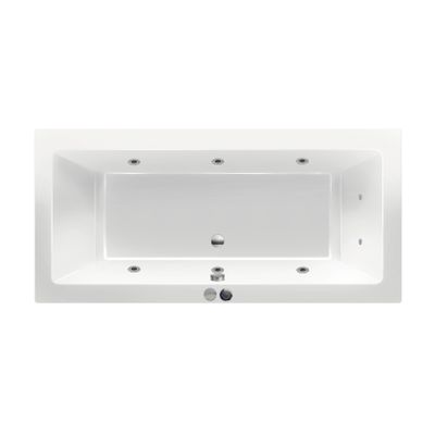 Whirlpool bad Xenz Society | 170x75 cm | Acryl | Pneumatisch | Waterjetsysteem | Glans wit