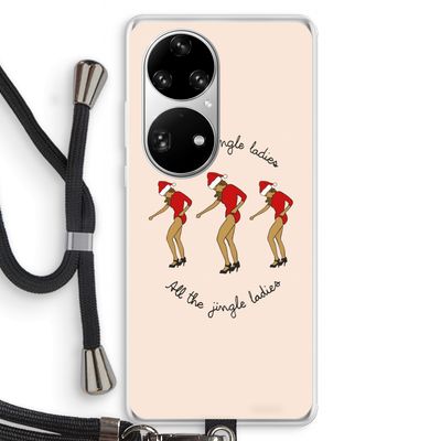 Jingle Ladies: Huawei P50 Pro Transparant Hoesje met koord