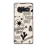 Good vibes: Samsung Galaxy S10 4G Volledig Geprint Hoesje