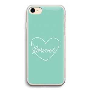 Forever heart pastel: iPhone 7 Transparant Hoesje