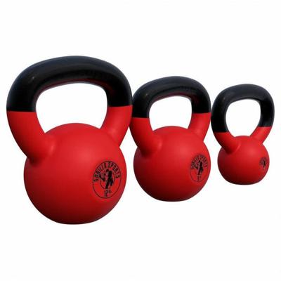 Voordeelset Kettlebells 4, 8 en 12 kg Rubber Coating