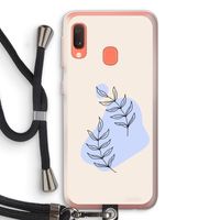 Leaf me if you can: Samsung Galaxy A20e Transparant Hoesje met koord