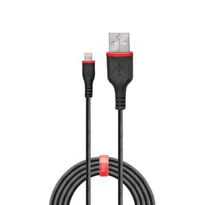 LINDY USB-kabel USB 2.0 Apple Lightning stekker, USB-A stekker 1.00 m Zwart 31291