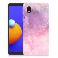 Smartphone hoesje Samsung Galaxy A01 Core Pink Purple Paint