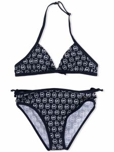 Michael Kors Kids bikini à motif monogrammé - Bleu