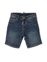 DSQUARED2 KIDS short en jean à taille mi-haute - Bleu - thumbnail