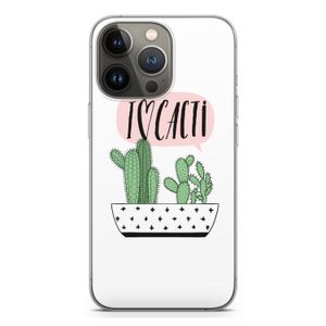 I love cacti: iPhone 13 Pro Transparant Hoesje