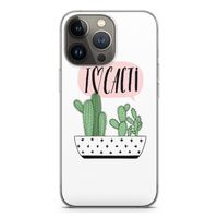 I love cacti: iPhone 13 Pro Transparant Hoesje