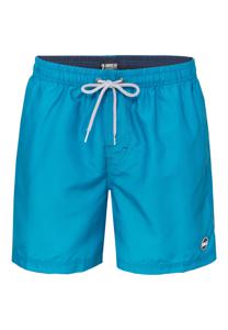 Happy Shorts Happy Shorts Heren Zwemshort Effen Teal Blauw