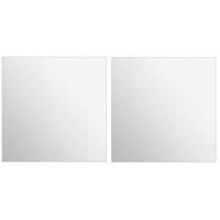 Plak spiegel tegels - 2x stuks - glas - zelfklevend - 40 x 40 cm - vierkant Plak spiegel tegels - 2x stuks - glas - zelfklevend - 40 x 40 cm - vierkant