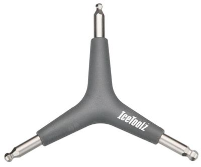 IceToolz inbussleutel 4/5/6mm met kogelkop, y-sleutel, 70y4
