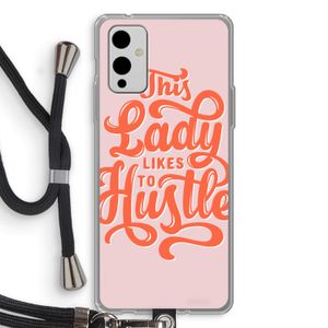 Hustle Lady: OnePlus 9 Transparant Hoesje met koord