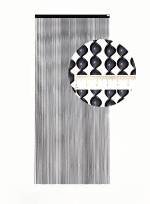 Degor Vliegengordijn Nova Antraciet / Zwart 90 x 210 cm