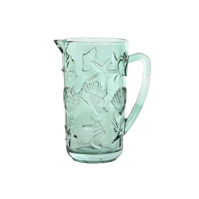 Kruik Home ESPRIT Turkoois Kristal 1,1 ml