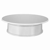 30cm 360 graden elektrisch roterende draaitafel display stand mirror top video-opname Props draaitafel voor fotografie Max belasting 4kg (wit)