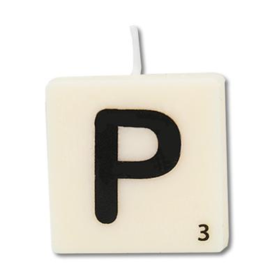 Paperdreams letter kaarsje p, 4st.