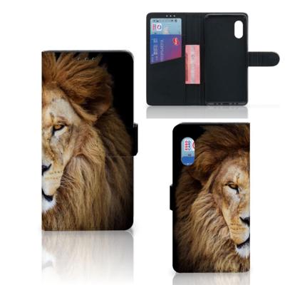 Samsung Xcover Pro | Telefoonhoesje | Met pasjeshouder | Leeuw