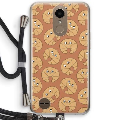 Croissant: LG K10 (2017) Transparant Hoesje met koord