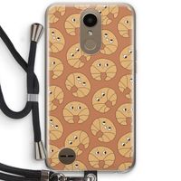 Croissant: LG K10 (2017) Transparant Hoesje met koord