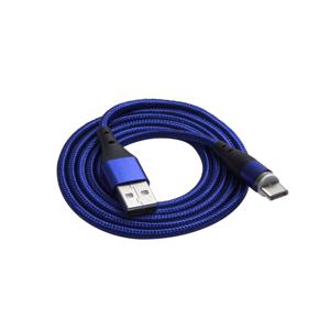 Akyga USB-kabel USB-A stekker, USB-C stekker 1.00 m Blauw AK-USB-42