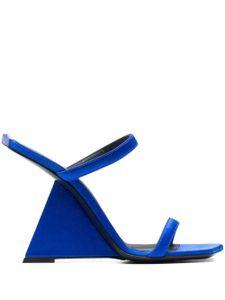 Giuseppe Zanotti sandales à talon biseauté - Bleu