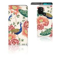 Telefoonhoesje | Met pasjeshouder | voor Motorola Moto G10 | G20 | G30 Pink Peacock