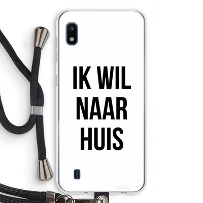 Ik wil naar huis: Samsung Galaxy A10 Transparant Hoesje met koord