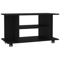 The Living Store TV-meubel - - Materiaal- spaanplaat - Afmetingen- 80 x 40 x 40 cm - Kleur- zwart - thumbnail