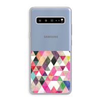 Gekleurde driehoekjes: Samsung Galaxy S10 5G Transparant Hoesje
