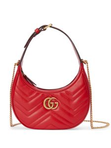 Gucci mini sac porté épaule GG Marmont - Rouge