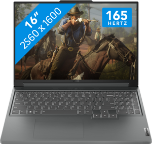 Lenovo Legion Slim 5 Laptop 40,6 cm (16") WQXGA AMD Ryzen™ 7 7840HS 16 GB DDR5-SDRAM 512 GB SSD NVIDIA GeForce RTX 4070 Wi-Fi 6E (802.11ax) Windows 11 Home Grijs