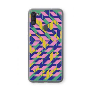 Skew Blush 1: Samsung Galaxy A11 Transparant Hoesje