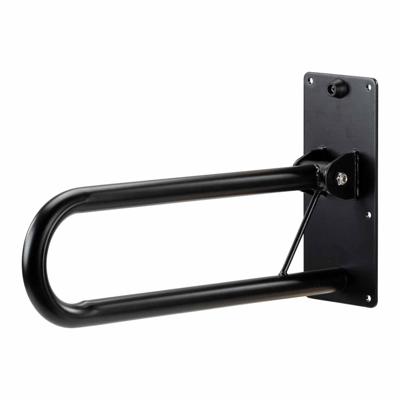 Toiletbeugel opklapbaar 56 cm - Mat zwart