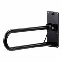 Toiletbeugel opklapbaar 56 cm - Mat zwart