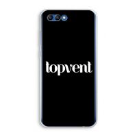 Topvent Zwart: Honor 10 Transparant Hoesje