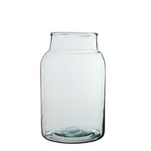 Vaas - cilinder - glas - 12 l - 21 x 35 cm - bloemenvazen - woondecoratie