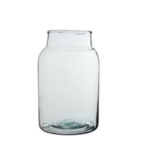 Vaas - cilinder - glas - 12 l - 21 x 35 cm - bloemenvazen - woondecoratie