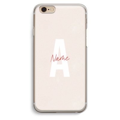 Strawberry Milkshake: iPhone 6 / 6S Transparant Hoesje