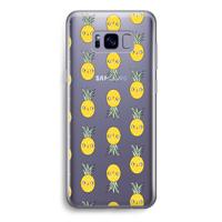 Ananas: Samsung Galaxy S8 Transparant Hoesje