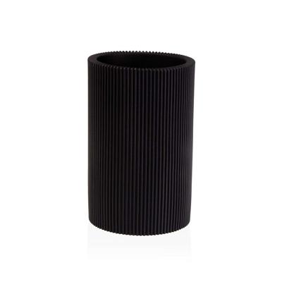 Tandenborstelhouder Versa Zwart Hars 7,5 x 11,5 x 7,5 cm