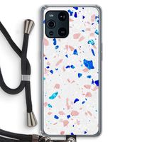 Terrazzo N°6: Oppo Find X3 Transparant Hoesje met koord
