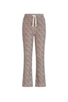NoNo winter jersey flare broek meisjes - ivoor - Sady - AOP, rib