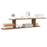 Tv-wandschap 125x18x23 cm bewerkt hout artisanaal eikenkleurig