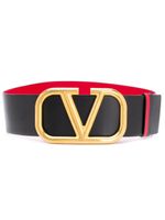 Valentino Garavani ceinture VLogo Signature 70mm à design réversible - Noir - thumbnail