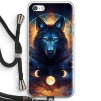 Wolf Dreamcatcher: iPhone 5 / 5S / SE Transparant Hoesje met koord