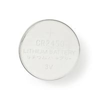 Nedis Lithium-Knoopcelbatterij CR2450 | 3 V DC | 5-Blister | Zilver | 1 stuks - BALCR24505BL - BALCR24505BL