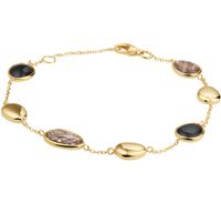 TFT Armband Goud Zwart Rutiel En Onyx 1,0 mm 17 - 19 cm - thumbnail