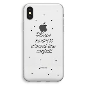 Confetti: iPhone X Transparant Hoesje