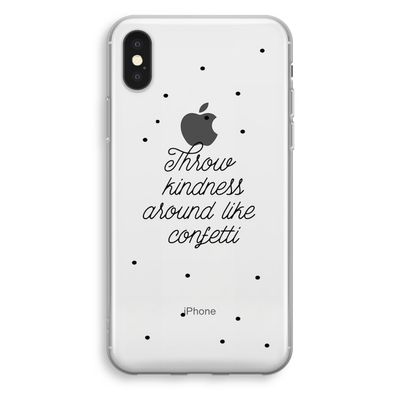 Confetti: iPhone X Transparant Hoesje