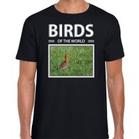 Gruttos t-shirt met dieren foto birds of the world zwart voor heren - thumbnail